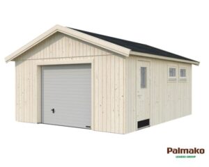Palmako Andre Garage 24,6 m²/inv. 21,5 m², med port, obehandlad