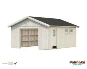 Palmako Andre Garage 24,6 m²/inv. 21,5 m², utan port, obehandlad