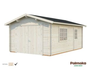 Palmako Roger Garage 19,8 m²/inv. 19 m², med port, obehandlad