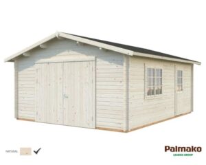 Palmako Roger Garage 24,8 m²/inv. 23,9 m², med port, obehandlad