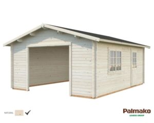 Palmako Roger Garage 24,8 m²/inv. 23,9 m², utan dörrar, obehandlad