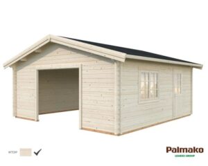 Palmako Roger Garage 29,2 m²/inv. 27,7 m², utan port, impr. natur